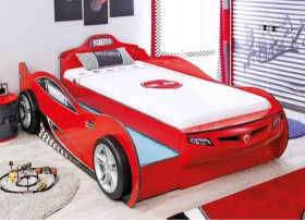 CARBED Кровать-машина Coupe с выдвижной кроватью Red 20.03.1306.00 в Кормиловке - kormilovka.katalogmebeli.com | фото