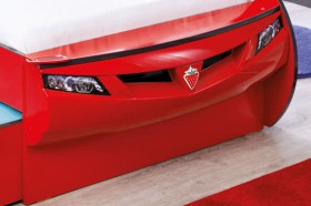 CARBED Кровать-машина Coupe с выдвижной кроватью Red 20.03.1306.00 в Кормиловке - kormilovka.katalogmebeli.com | фото 2