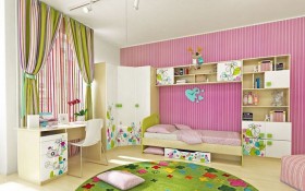 Детская комната Флёр (Белый/корпус Клен) в Кормиловке - kormilovka.katalogmebeli.com | фото 4