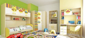 Детская комната Клаксон (Бежевый/корпус Клен) в Кормиловке - kormilovka.katalogmebeli.com | фото 5