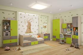 Детская комната Пуговка в Кормиловке - kormilovka.katalogmebeli.com | фото