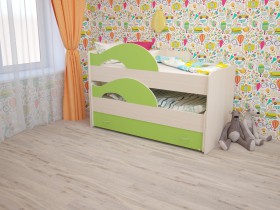 Кровать детская Радуга 1600 Млечный дуб/Венге в Кормиловке - kormilovka.katalogmebeli.com | фото 8