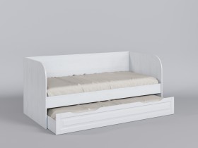 Диван-кровать Классика (Белый/корпус Выбеленное дерево) в Кормиловке - kormilovka.katalogmebeli.com | фото