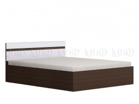 Ким кровать 1,4 (Венге/белый глянец) в Кормиловке - kormilovka.katalogmebeli.com | фото