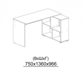 Компьютерный стол угловой СКМУ-4 белый в Кормиловке - kormilovka.katalogmebeli.com | фото 3