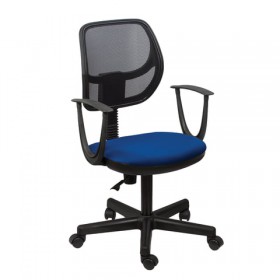 Кресло BRABIX Flip MG-305 (сине-черный) в Кормиловке - kormilovka.katalogmebeli.com | фото 3