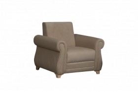 Кресло для отдыха "Порто" (велюр киви латте / микровельвет крем) в Кормиловке - kormilovka.katalogmebeli.com | фото