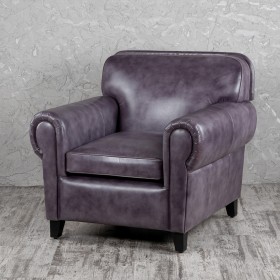 Кресло кожаное Элегант (Фиолетовый) в Кормиловке - kormilovka.katalogmebeli.com | фото 1