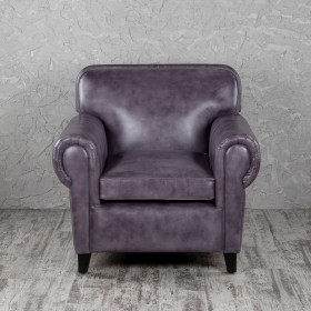Кресло кожаное Элегант (Фиолетовый) в Кормиловке - kormilovka.katalogmebeli.com | фото 4