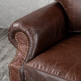Кресло кожаное Лофт Аристократ (ширина 1100 мм) в Кормиловке - kormilovka.katalogmebeli.com | фото 5