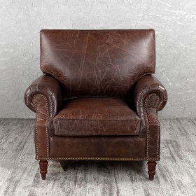 Кресло кожаное Лофт Аристократ (ширина 1100 мм) в Кормиловке - kormilovka.katalogmebeli.com | фото 8