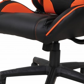 Кресло компьютерное BRABIX GT Racer GM-100 (черный, оранжевый) в Кормиловке - kormilovka.katalogmebeli.com | фото 2
