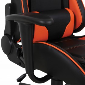 Кресло компьютерное BRABIX GT Racer GM-100 (черный, оранжевый) в Кормиловке - kormilovka.katalogmebeli.com | фото 3