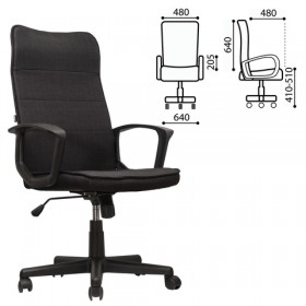 Кресло офисное BRABIX Delta EX-520 (черный) в Кормиловке - kormilovka.katalogmebeli.com | фото 1