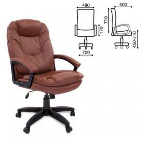 Кресло офисное BRABIX Trend EX-568 (коричневый) в Кормиловке - kormilovka.katalogmebeli.com | фото
