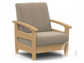 Кресло для отдыха Омега (бук лак/CATANIA LATTE) в Кормиловке - kormilovka.katalogmebeli.com | фото 1