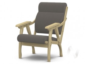 Кресло Вега-10 (бесцветный лак/ULTRA STONE) в Кормиловке - kormilovka.katalogmebeli.com | фото 1