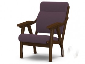 Кресло Вега-10 (орех лак/ULTRA PLUM) в Кормиловке - kormilovka.katalogmebeli.com | фото