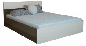 Кровать 0,8м Юнона с настилом (Венге / Дуб) в Кормиловке - kormilovka.katalogmebeli.com | фото 2