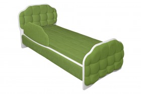 Кровать 160 Атлет 76 Зелёный (мягкий бортик) в Кормиловке - kormilovka.katalogmebeli.com | фото