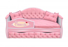 Кровать 160 серии Иллюзия 2 ящика 15 Бледно-розовый (подушки) в Кормиловке - kormilovka.katalogmebeli.com | фото