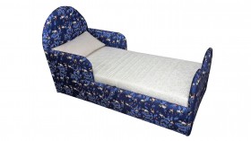 Кровать детская Соня (Печать Панда синий., 1 категория) в Кормиловке - kormilovka.katalogmebeli.com | фото