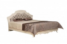 Кровать двойная "Кантри" (вудлайн кремовый/патина/ортопед/1820) в Кормиловке - kormilovka.katalogmebeli.com | фото