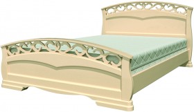 Кровать Грация-1 из массива сосны 1600*2000 Белый античный в Кормиловке - kormilovka.katalogmebeli.com | фото 17