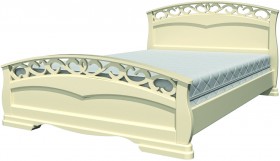 Кровать Грация-1 из массива сосны 1600*2000 Белый античный в Кормиловке - kormilovka.katalogmebeli.com | фото 20