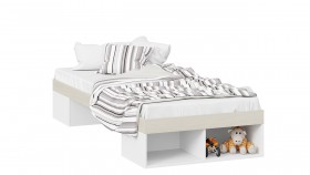 Кровать «Сканди»  Дуб Гарден/Белый в Кормиловке - kormilovka.katalogmebeli.com | фото