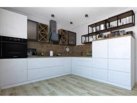 Модульная кухня Бронкс 1,8 м (Кварц) в Кормиловке - kormilovka.katalogmebeli.com | фото 5