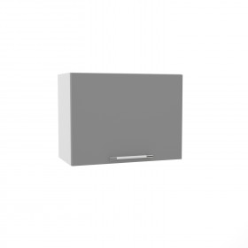 Квадро ВПГ 600 шкаф верхний горизонтальный высокий (Ваниль кожа/корпус Серый) в Кормиловке - kormilovka.katalogmebeli.com | фото