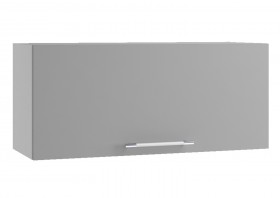 Лофт ПГ 800 шкаф верхний горизонтальный (Штукатурка серая/корпус Серый) в Кормиловке - kormilovka.katalogmebeli.com | фото