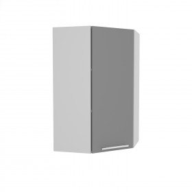 Лофт ВПУ 550 шкаф верхний угловой высокий (Штукатурка серая/корпус Серый) в Кормиловке - kormilovka.katalogmebeli.com | фото