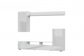 Мебель для гостиной МГС 4 (Белый/Белый глянец) в Кормиловке - kormilovka.katalogmebeli.com | фото 7