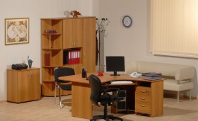 Мебель для персонала Рубин 42 Светлый миланский орех в Кормиловке - kormilovka.katalogmebeli.com | фото 2