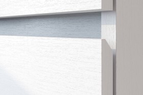 Модульная система "Токио" Тумба прикроватная Белый текстурный / Белый текстурный в Кормиловке - kormilovka.katalogmebeli.com | фото 4