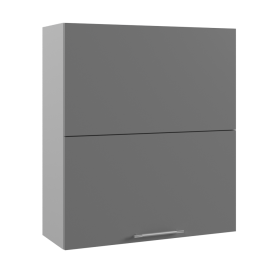 Ройс ВПГПМ 800 Шкаф верхний высокий Blum Aventos HF (Черника софт/корпус Серый) в Кормиловке - kormilovka.katalogmebeli.com | фото