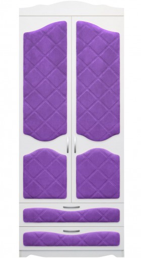 Шкаф 2-х створчатый с ящиками серии Иллюзия 32 Фиолетовый в Кормиловке - kormilovka.katalogmebeli.com | фото