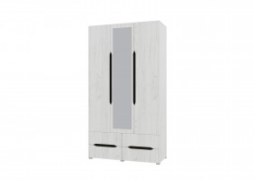 Шкаф 3-х створчатый с ящиками и зеркалом Вега (Прованс) в Кормиловке - kormilovka.katalogmebeli.com | фото
