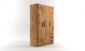 Шкаф 3-х створчатый с ящиками Шервуд (Дуб Вотан) в Кормиловке - kormilovka.katalogmebeli.com | фото