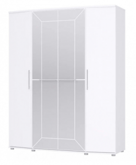 Шкаф 4х дверный Амели 1805 Белый в Кормиловке - kormilovka.katalogmebeli.com | фото