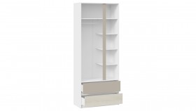 Шкаф для одежды комбинированный «Сканди» Дуб Гарден/Белый/Глиняный серый в Кормиловке - kormilovka.katalogmebeli.com | фото 2