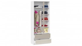 Шкаф для одежды комбинированный «Сканди» Дуб Гарден/Белый/Глиняный серый в Кормиловке - kormilovka.katalogmebeli.com | фото 3