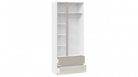 Шкаф для одежды комбинированный «Сканди» Дуб Гарден/Белый/Глиняный серый в Кормиловке - kormilovka.katalogmebeli.com | фото 5