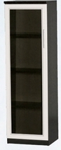 Шкаф нижний со стеклодверью ДЛЯ ГОСТИНОЙ ШНС-450 Венге/Дуб выбеленный в Кормиловке - kormilovka.katalogmebeli.com | фото
