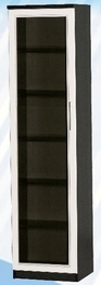Шкаф средний со стеклодверью ДЛЯ ГОСТИНОЙ ШСС-450 Венге/Дуб выбеленный в Кормиловке - kormilovka.katalogmebeli.com | фото
