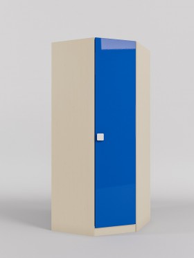 Шкаф угловой (угловая секция) Скай люкс (Синий/корпус Клен) в Кормиловке - kormilovka.katalogmebeli.com | фото
