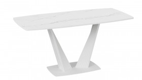 Стол раздвижной «Фабио» Тип 1 (Белый мрамор матовый) в Кормиловке - kormilovka.katalogmebeli.com | фото 4