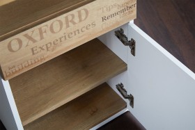 Стол с ящиками «Оксфорд» (Ривьера/Белый с рисунком) в Кормиловке - kormilovka.katalogmebeli.com | фото 10